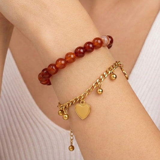 Carnelian (Mookaite / Red Agate) Bracelet