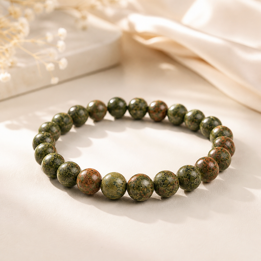 Rudraa Shree Unakite Bracelet