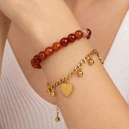 Carnelian (Mookaite / Red Agate) Bracelet