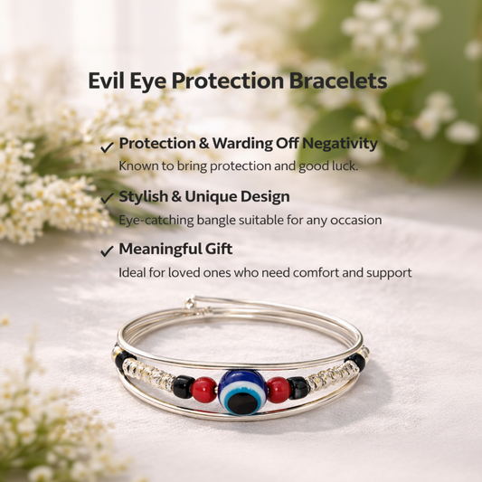 Evil Eye Silver Bracelet (Children)