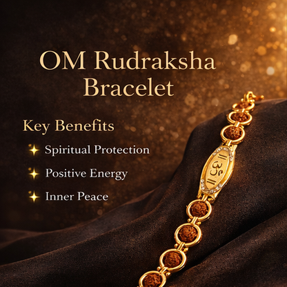 Om- Namah Rudraksha Bracelet (Jarkan)