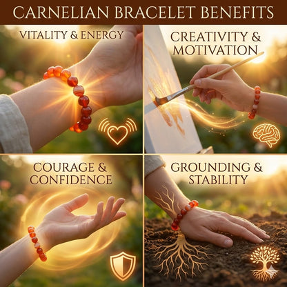 Carnelian (Mookaite / Red Agate) Bracelet