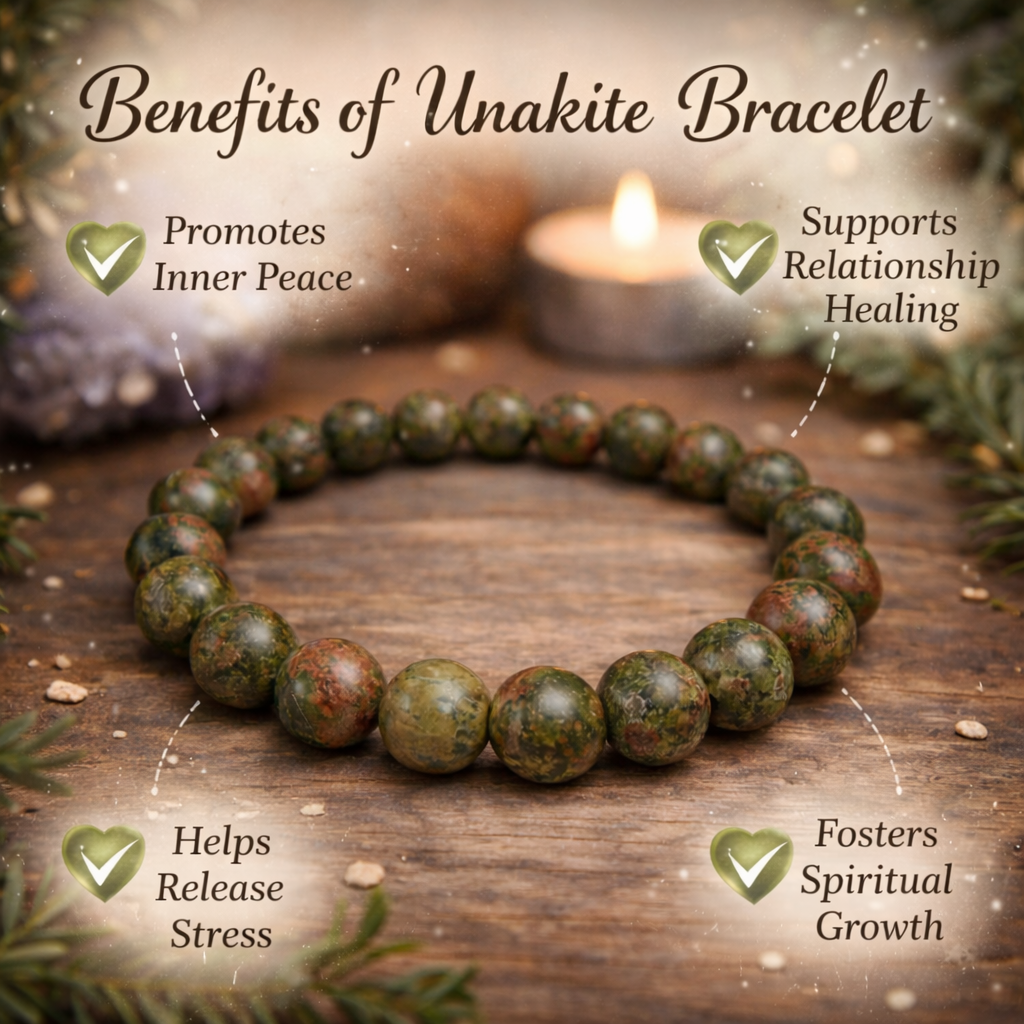 Rudraa Shree Unakite Bracelet