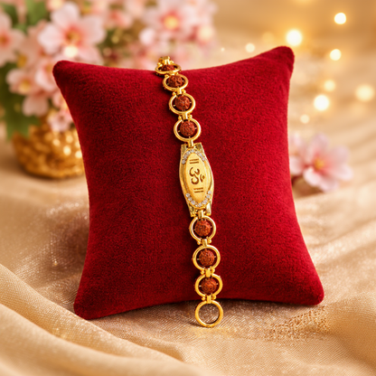 Om- Namah Rudraksha Bracelet (Jarkan)