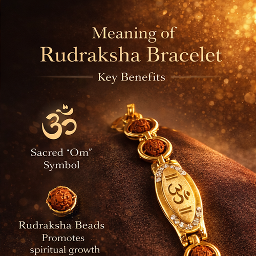 Om- Namah Rudraksha Bracelet (Jarkan)