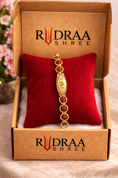 Om- Namah Rudraksha Bracelet (Jarkan)
